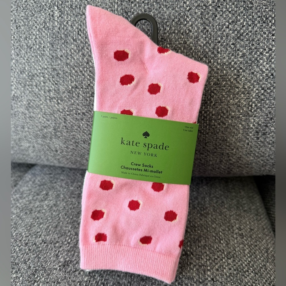Kate Spade crew socks 3 packs